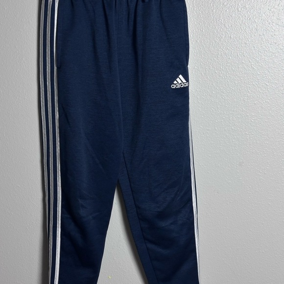 Adidas Kids Navy Blue Sweat Pants Joggers Youth size (10/12) - Picture 3 of 7